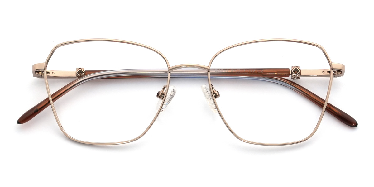 Gold Jahmir Glasses - Square Glasses