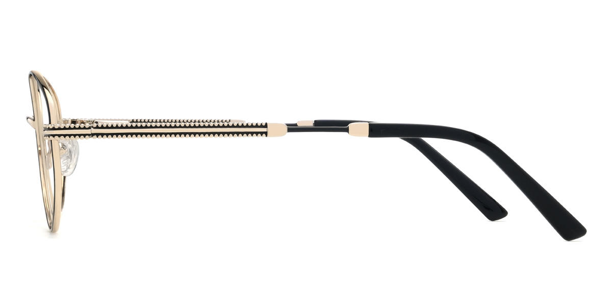 Black Ryann Glasses - Oval Glasses