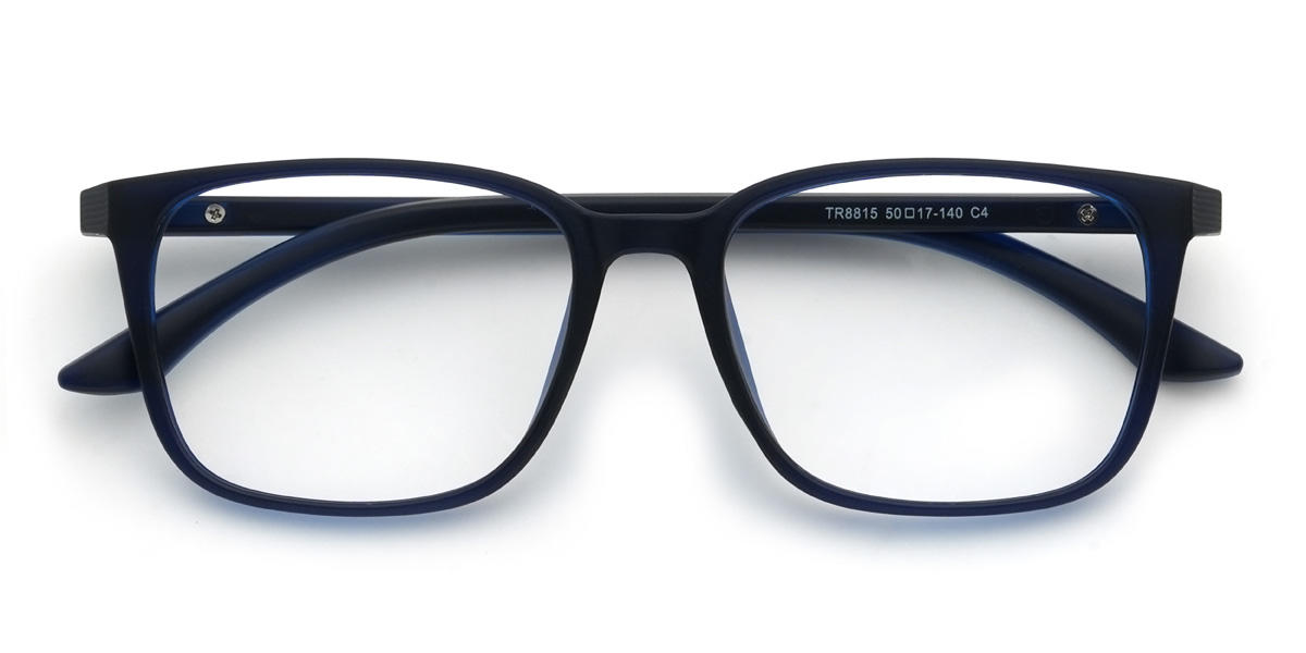 Navy Dalston Glasses - Rectangle Glasses