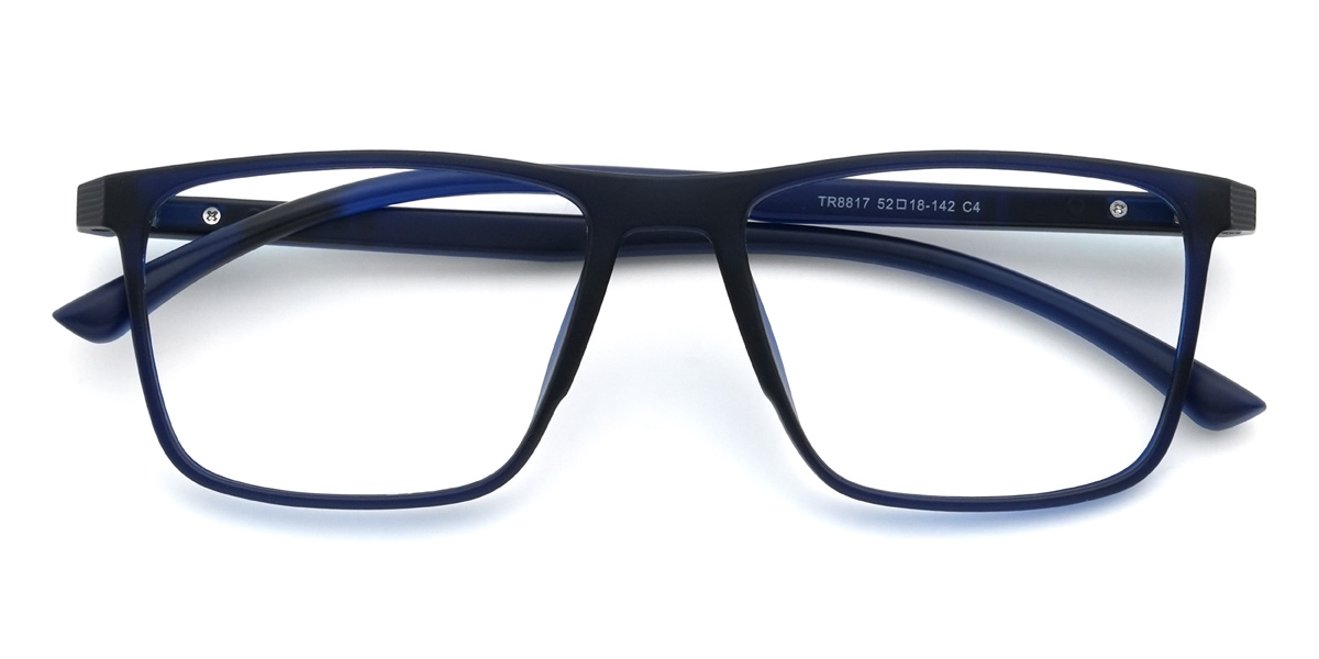 Navy Putney Glasses - Rectangle Glasses