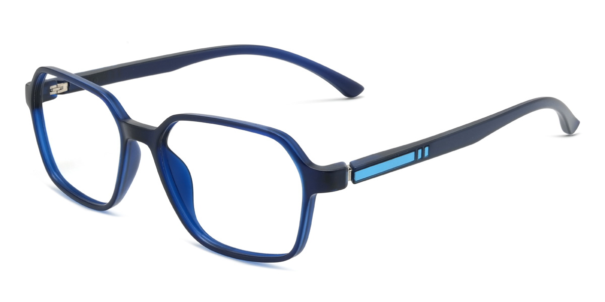 Navy Boggs Glasses - Rectangle Glasses