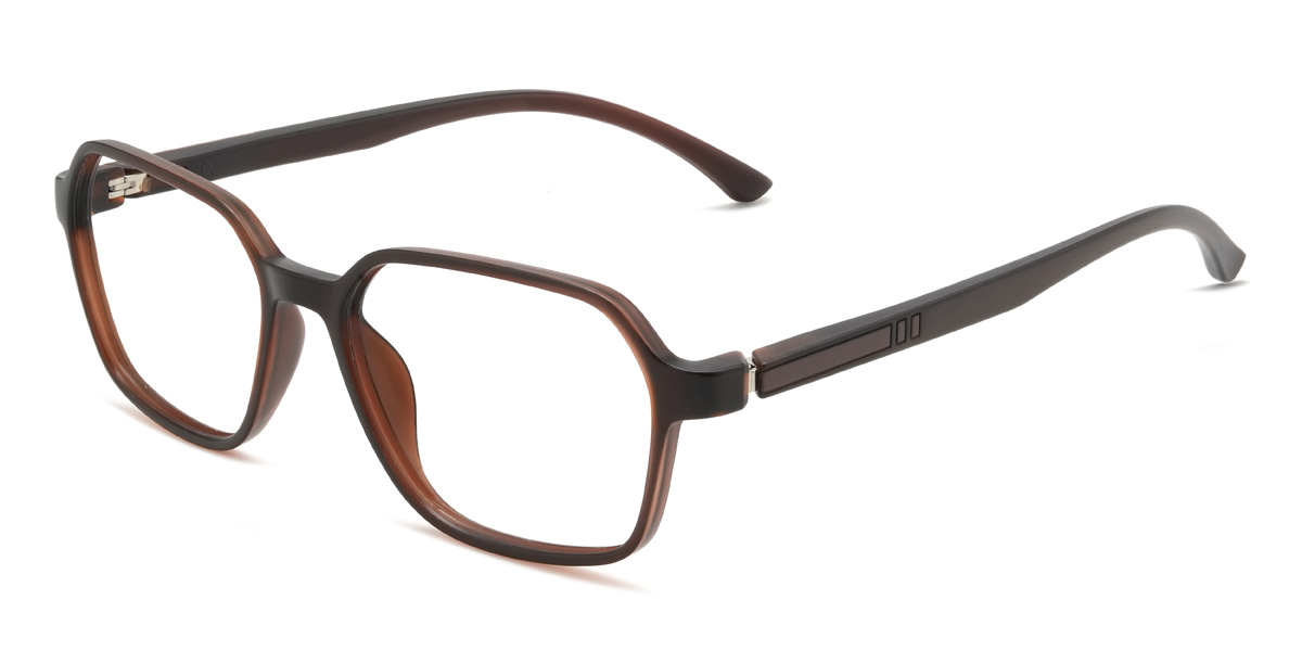 Brown Boggs Glasses - Rectangle Glasses
