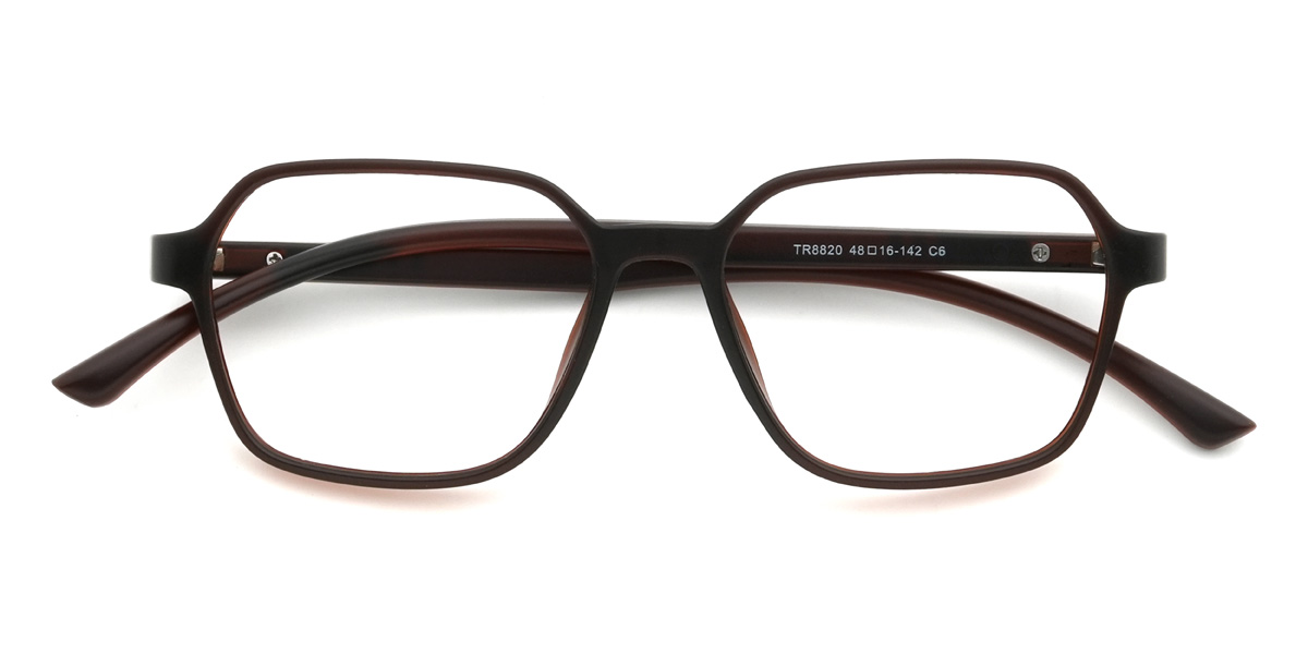 Brown Boggs Glasses - Rectangle Glasses