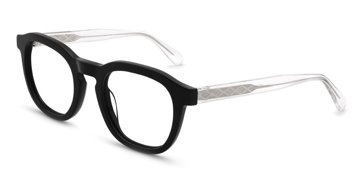 Black Laurel Glasses - Oval Glasses