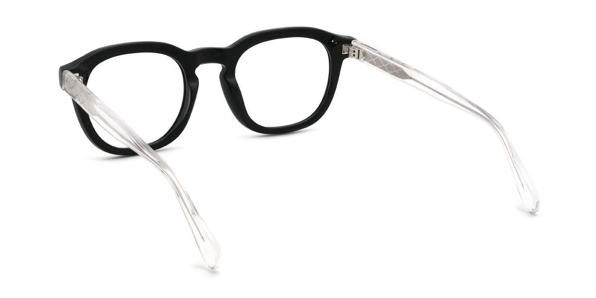 Black Laurel Glasses - Oval Glasses