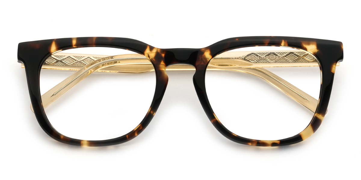 Tortoiseshell Karam Glasses - Rectangle Glasses