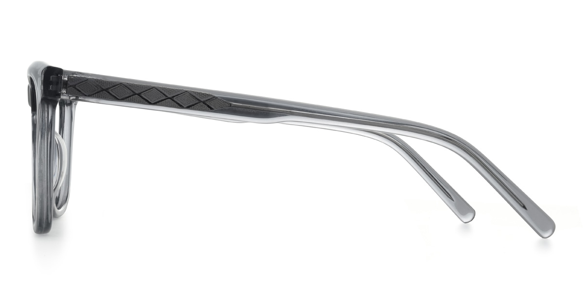 Grey Karam Glasses - Rectangle Glasses