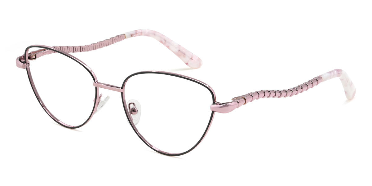 Black Pink Felipe Glasses - Cat Eye Glasses