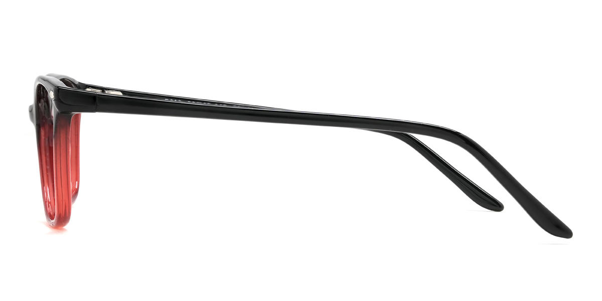 Black Red Hawkins Glasses - Rectangle Glasses
