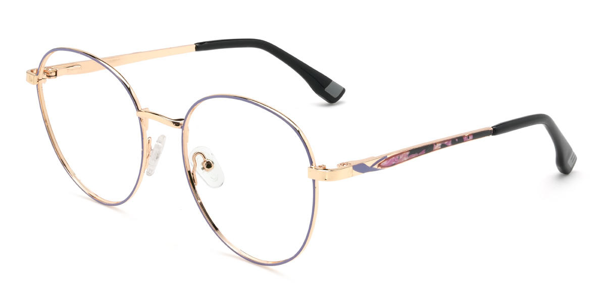 Purple Ketty Glasses - Round Glasses