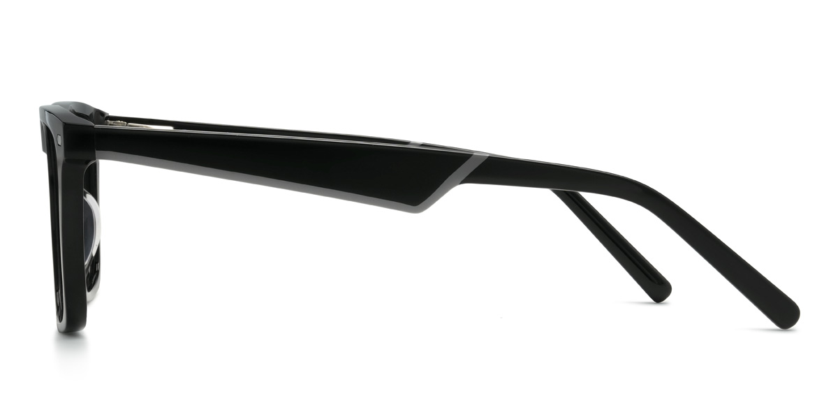 Black Lucian Glasses - Rectangle Glasses