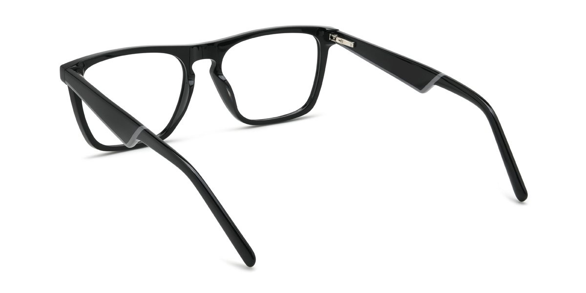 Black Lucian Glasses - Rectangle Glasses