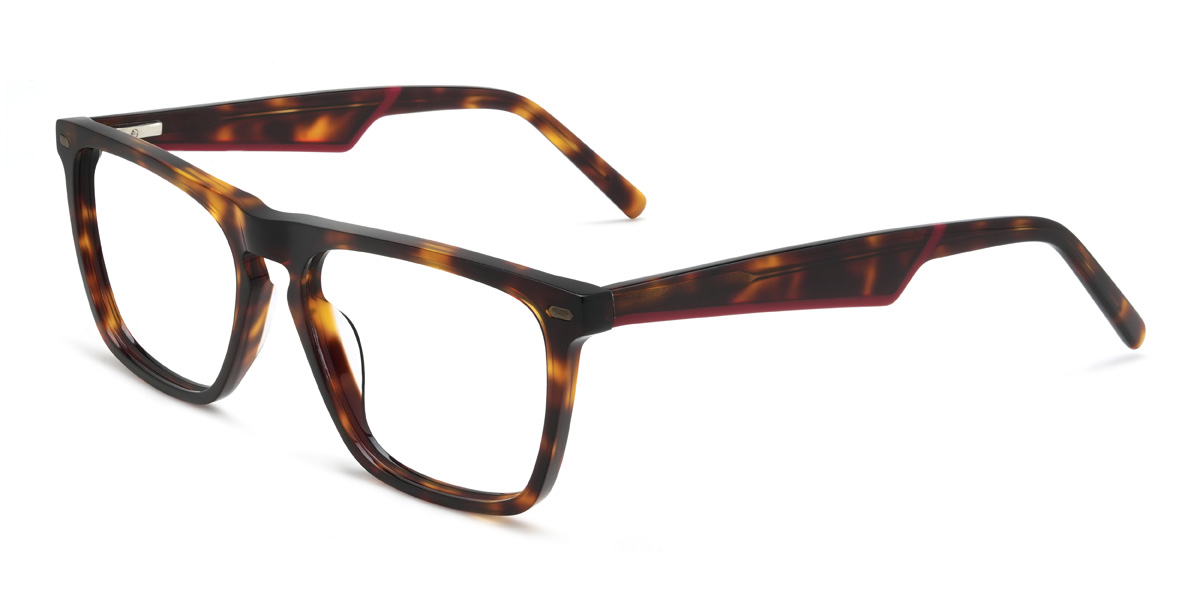 Tortoiseshell Lucian Glasses - Rectangle Glasses