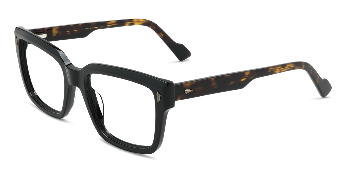 Black Hilson Glasses - Rectangle Glasses