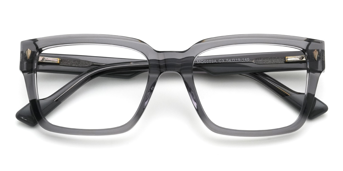Grey Hilson Glasses - Rectangle Glasses