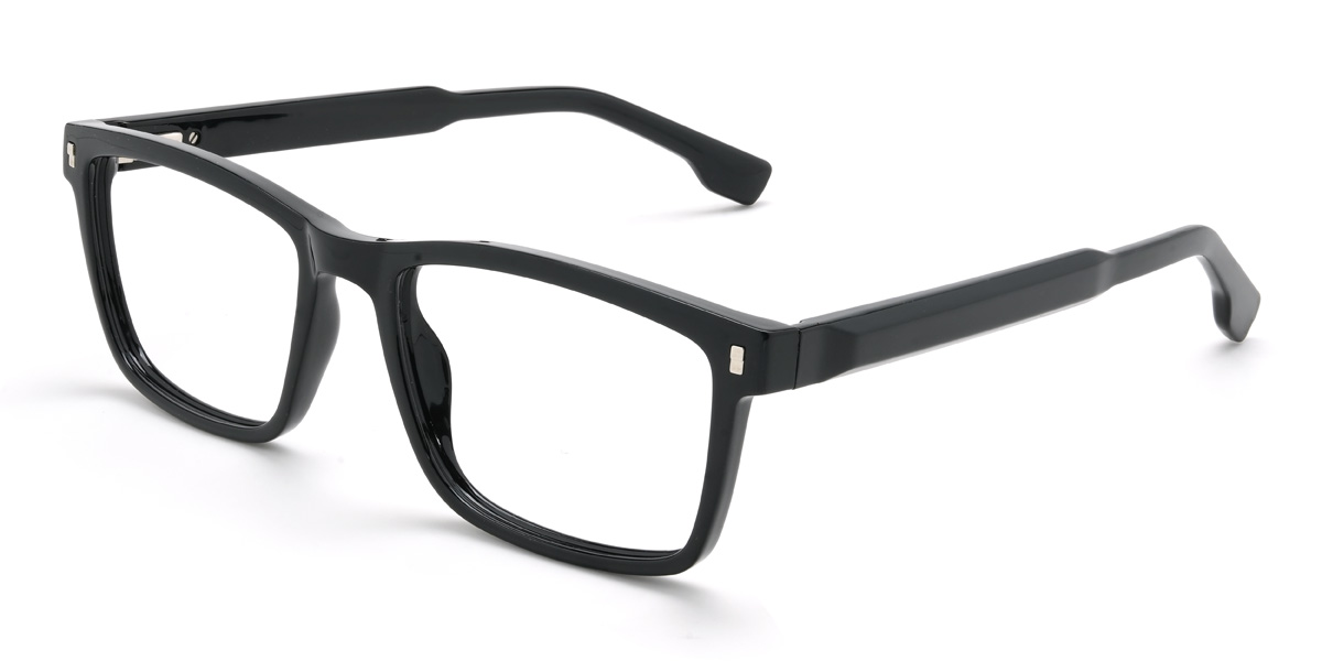 Black Zoya Glasses - Rectangle Glasses
