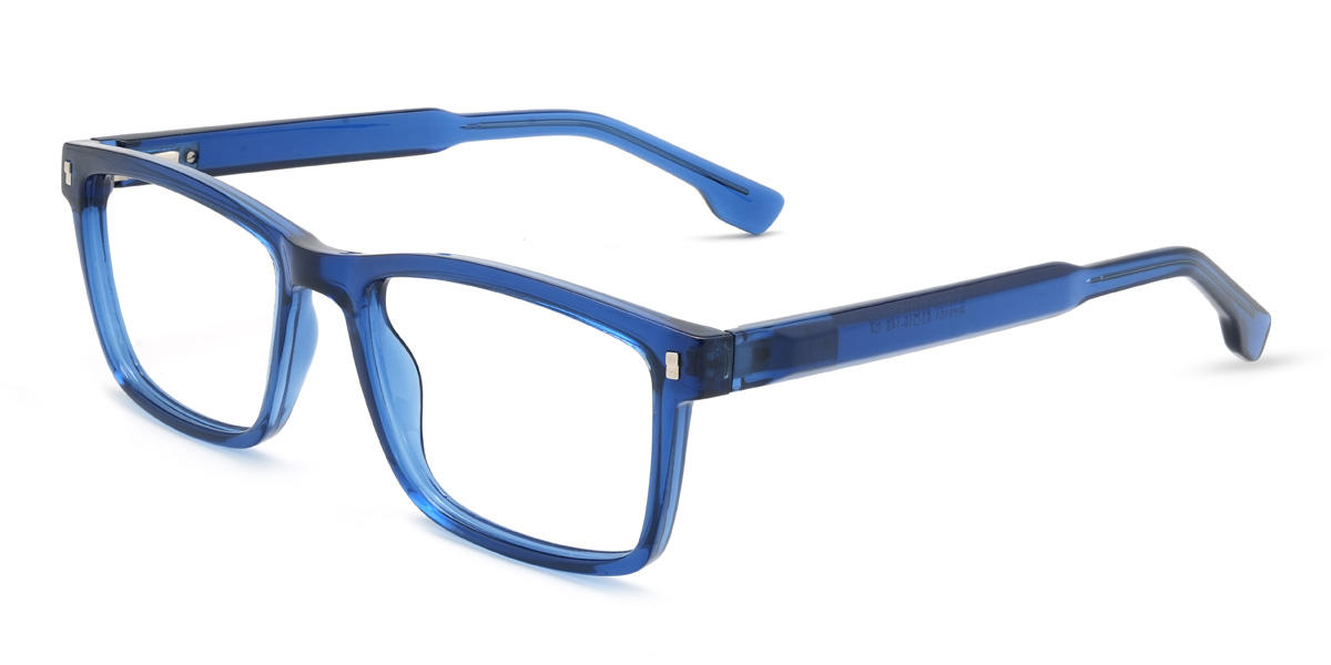 Blue Zoya Glasses - Rectangle Glasses