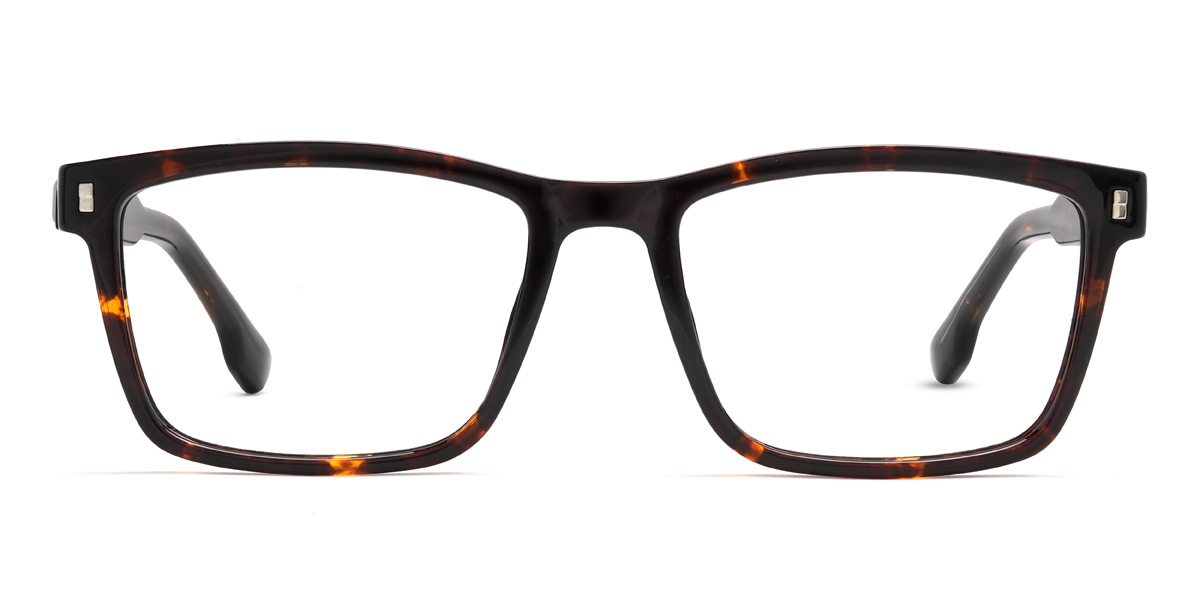 Tortoiseshell Zoya - Rectangle Glasses