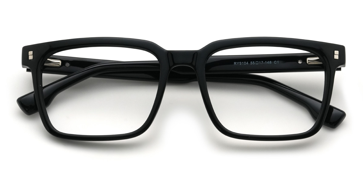 Black Durand Glasses - Rectangle Glasses