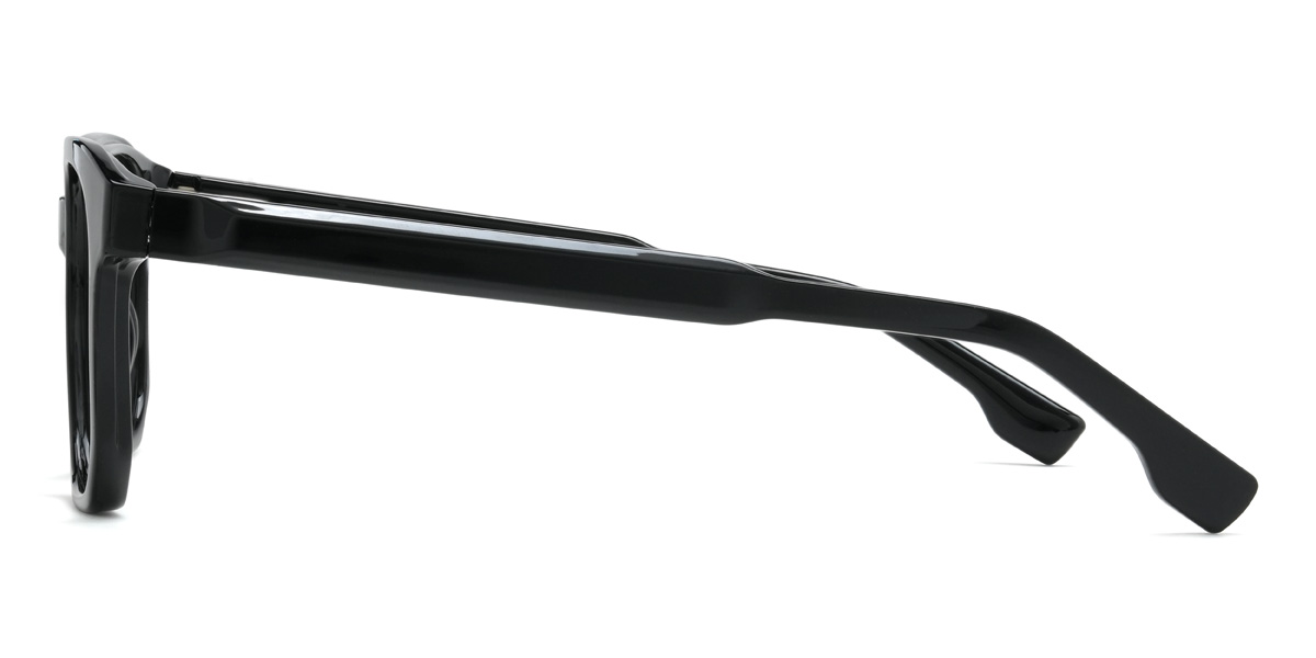 Black Carlton Glasses - Rectangle Glasses