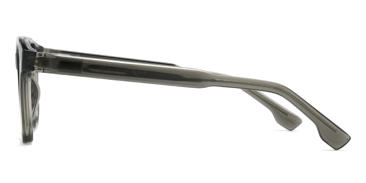 Grey Carlton Glasses - Rectangle Glasses