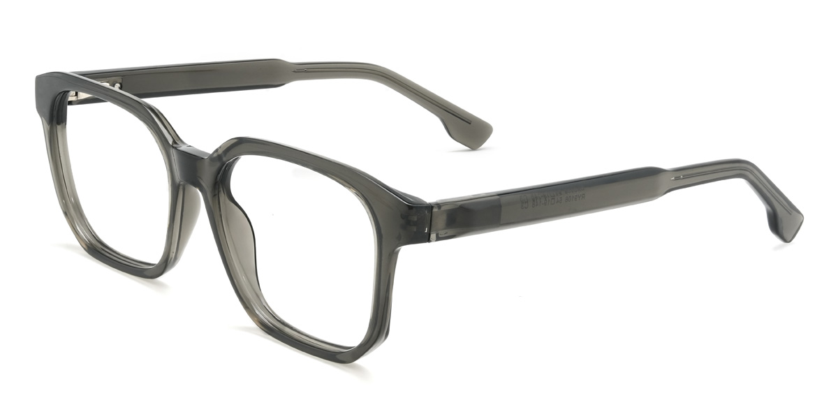 Grey Carlton Glasses - Rectangle Glasses