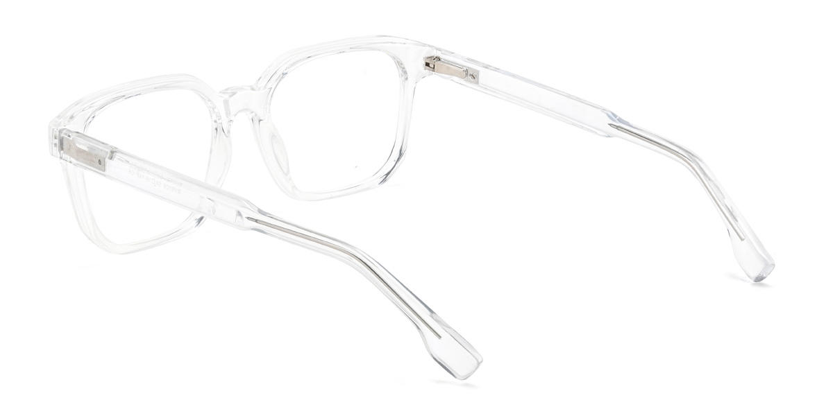 Clear Carlton Glasses - Rectangle Glasses