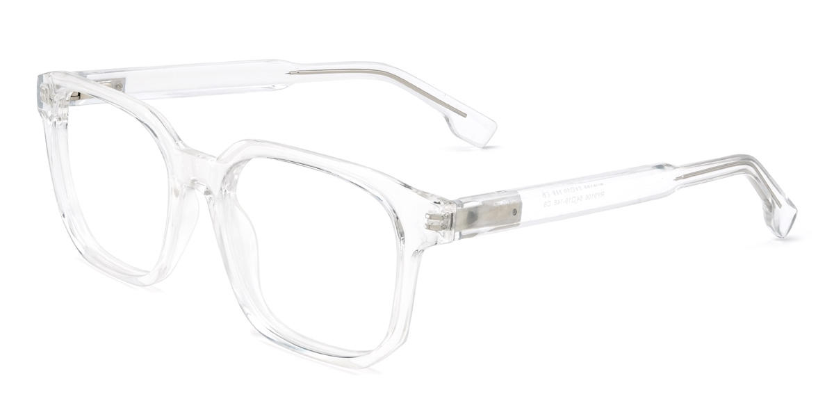 Clear Carlton Glasses - Rectangle Glasses