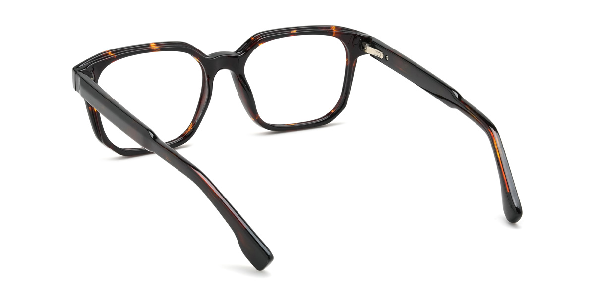 Tortoiseshell Carlton Glasses - Rectangle Glasses