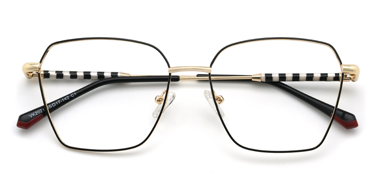 Black Cicely Glasses - Rectangle Glasses