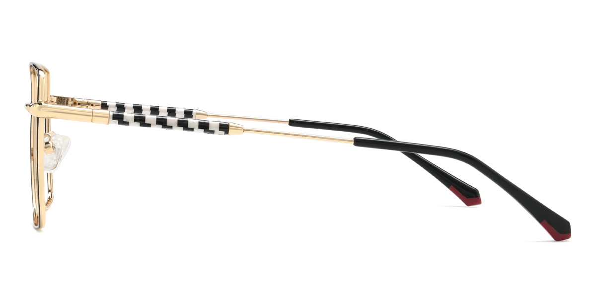 Black Cicely Glasses - Rectangle Glasses