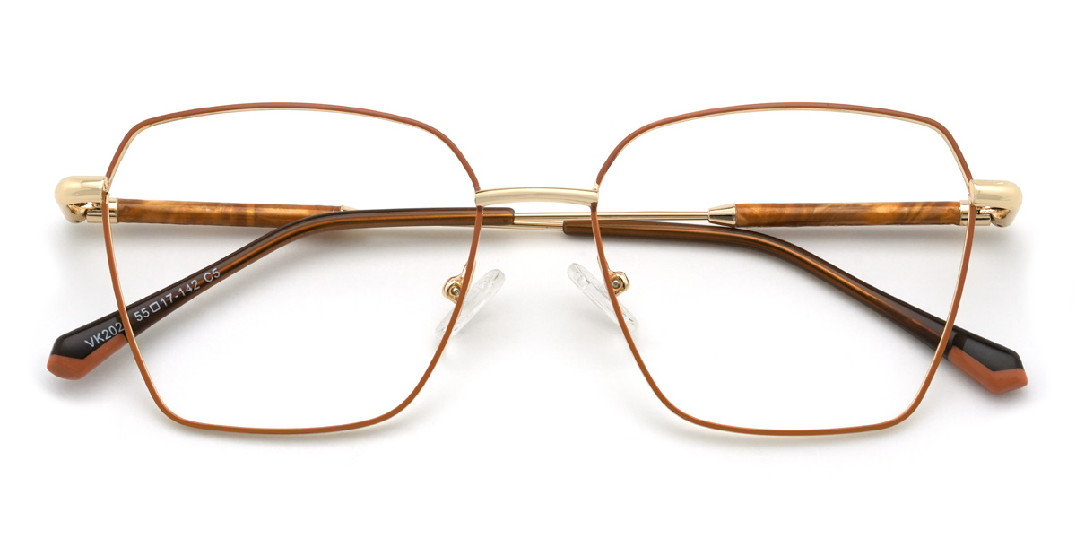 Brown Cicely Glasses - Rectangle Glasses