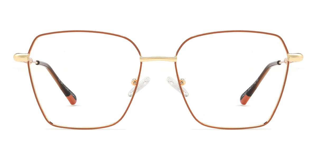 Brown Cicely - Rectangle Glasses