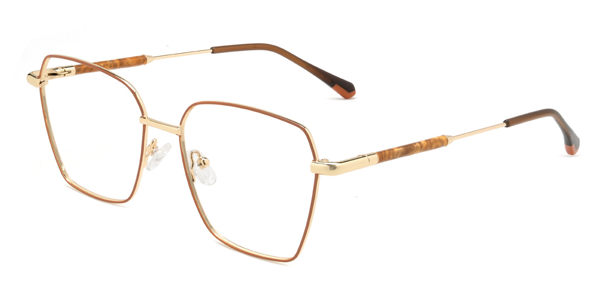 Brown Cicely Glasses - Rectangle Glasses