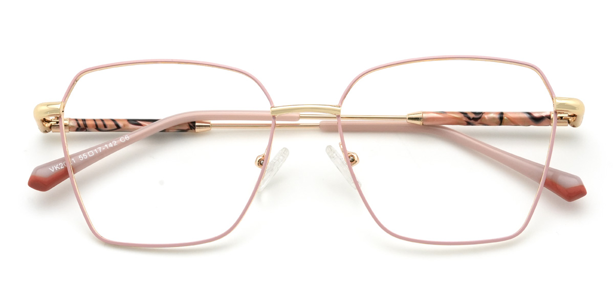 Pink Cicely Glasses - Rectangle Glasses