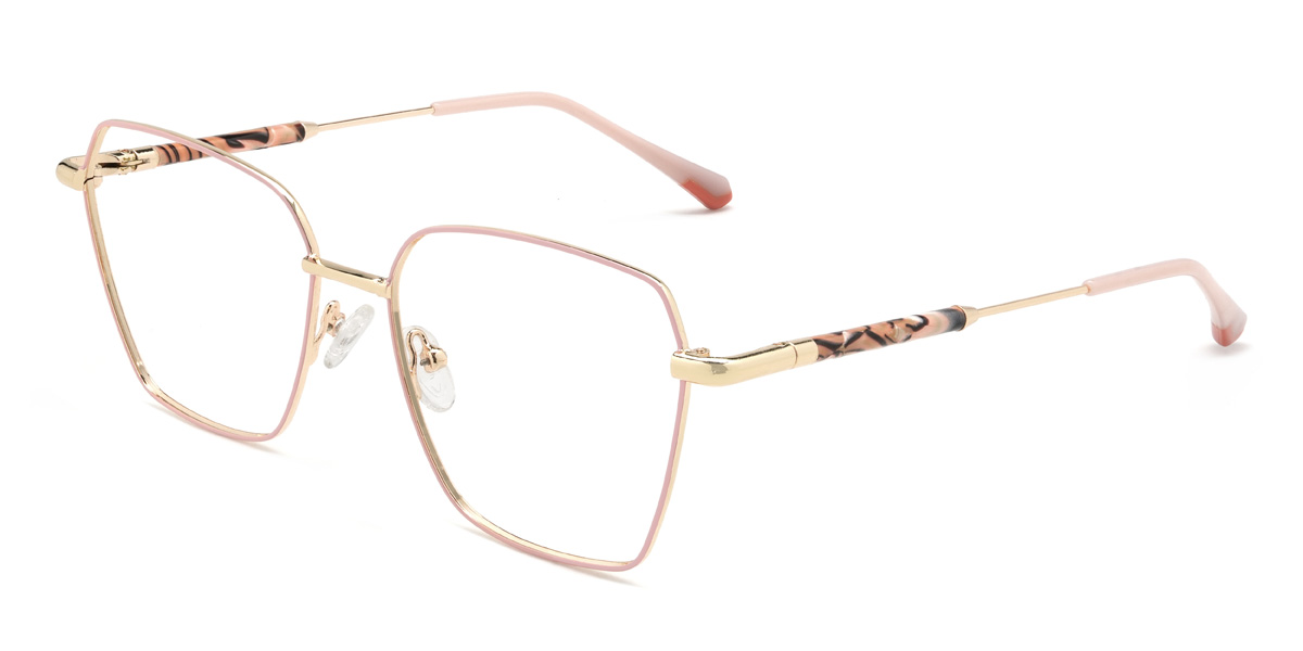Pink Cicely Glasses - Rectangle Glasses