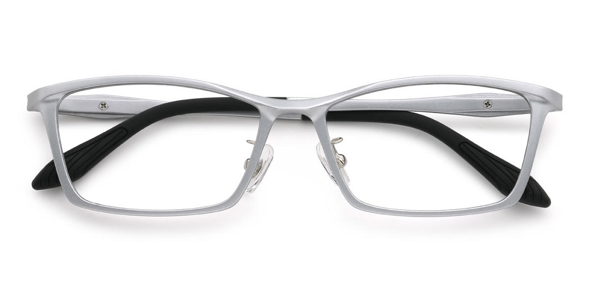 Silver Poston Glasses - Rectangle Glasses