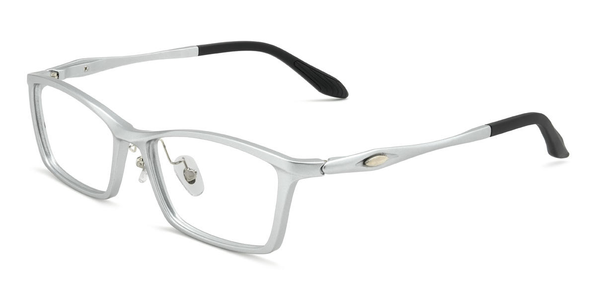 Silver Poston Glasses - Rectangle Glasses