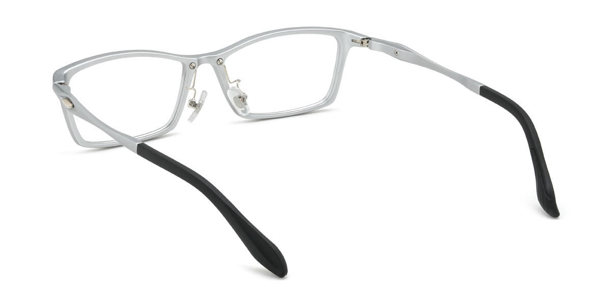 Silver Poston Glasses - Rectangle Glasses