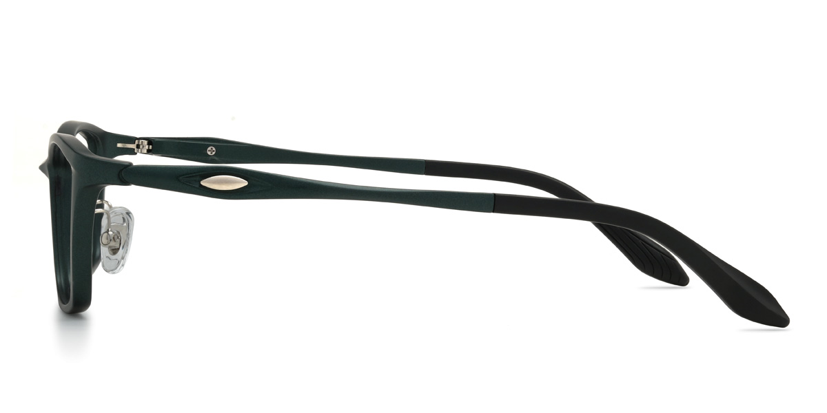 Deep Green Poston Glasses - Rectangle Glasses