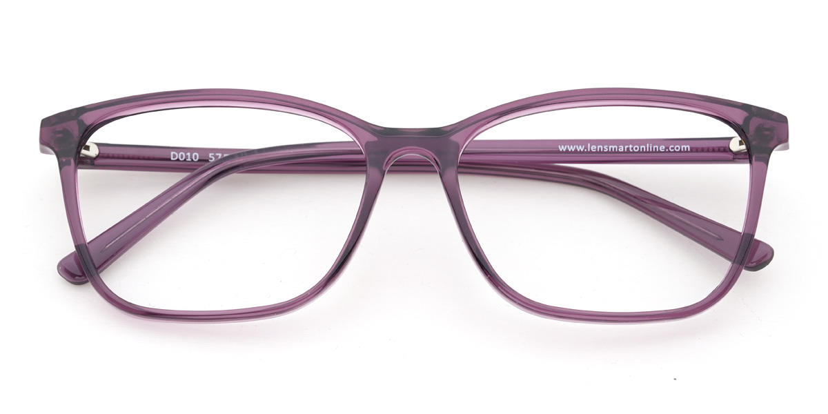 Purple Vihaan Glasses - Rectangle Glasses