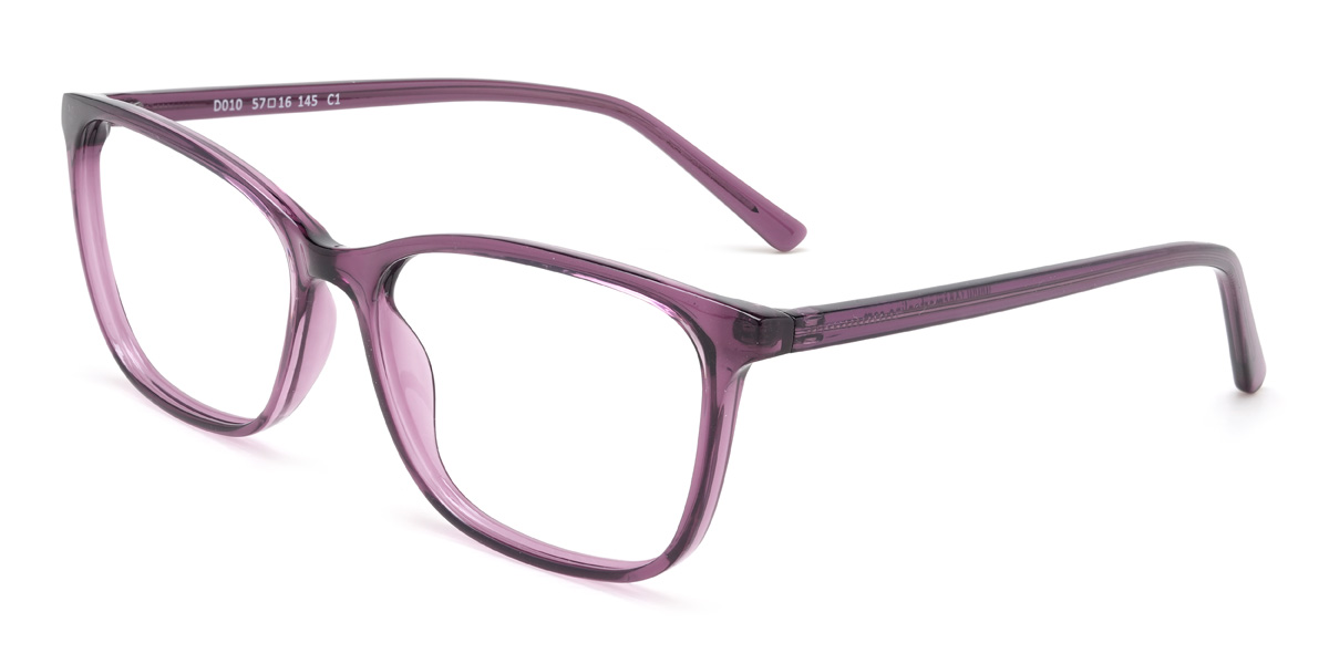 Purple Vihaan Glasses - Rectangle Glasses