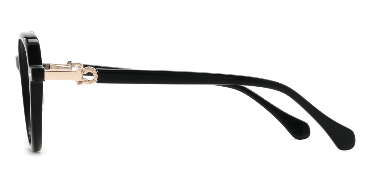 Black Ramona Glasses - Oval Glasses