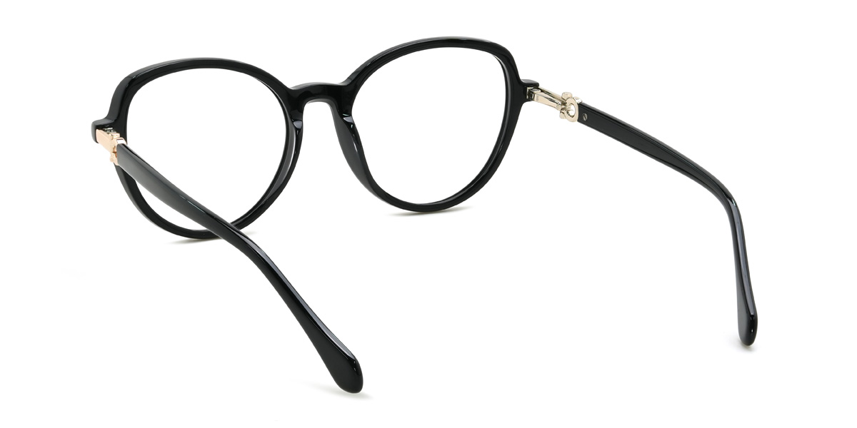 Black Ramona Glasses - Oval Glasses