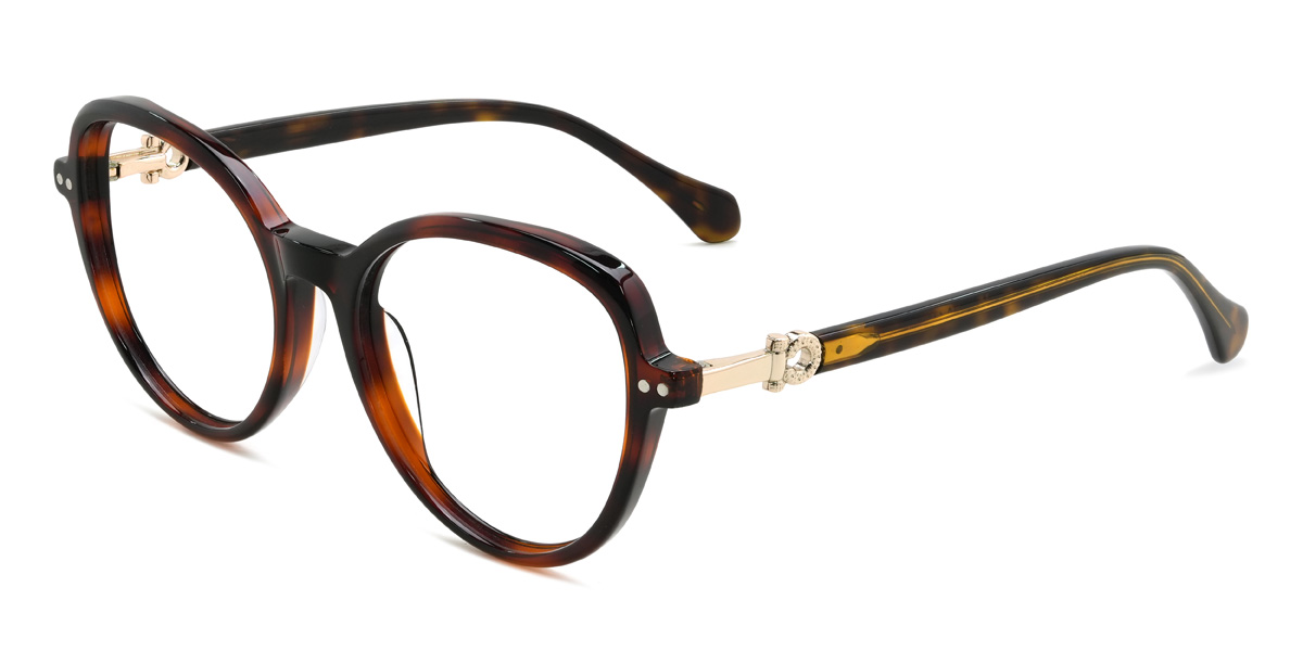 Tortoiseshell Ramona Glasses - Oval Glasses