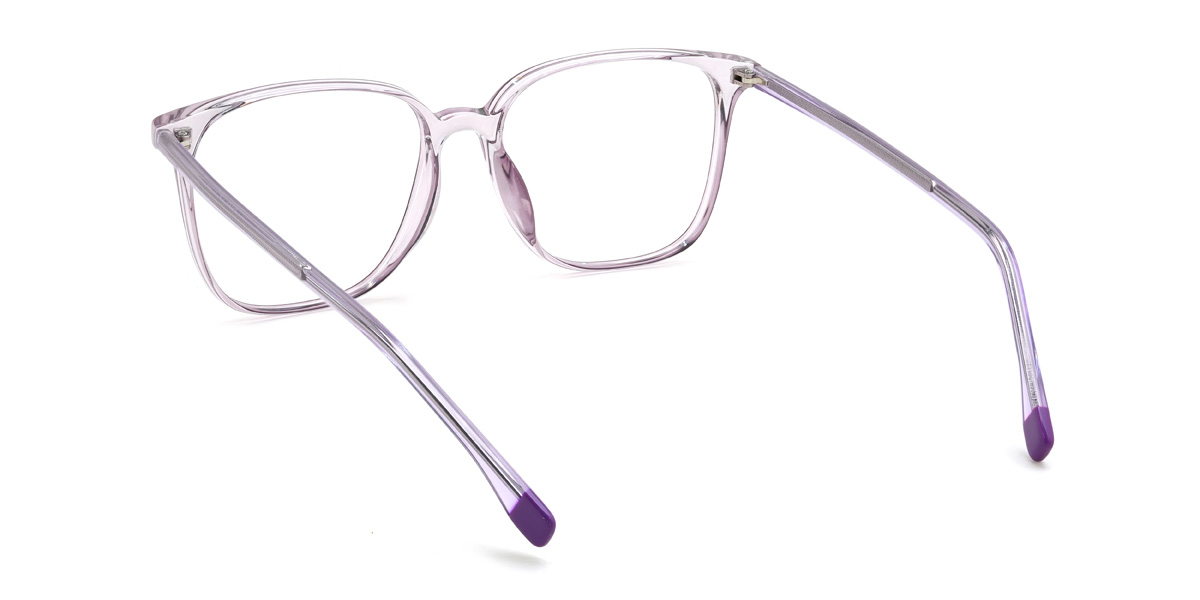 Light Purple Lorena Glasses - Square Glasses