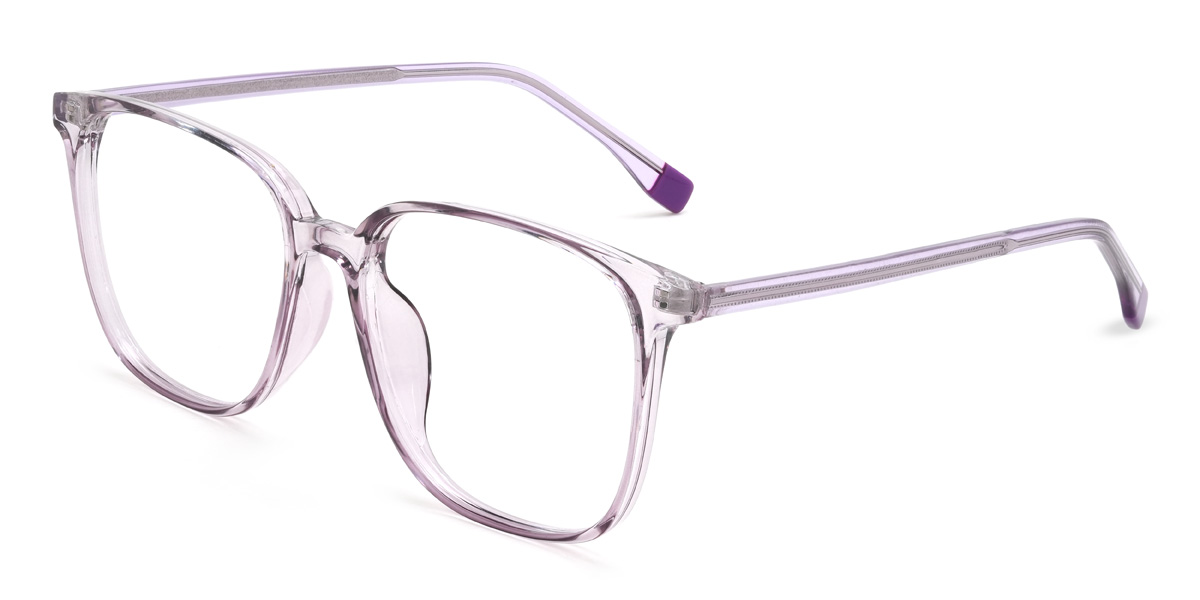 Light Purple Lorena Glasses - Square Glasses