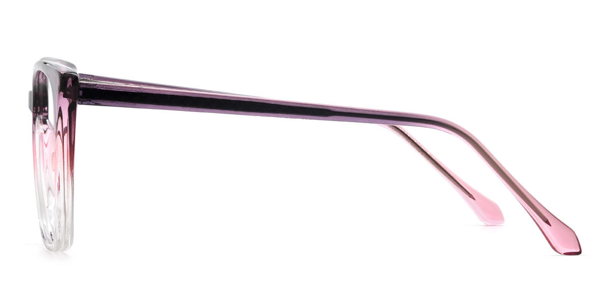 Purple Pink Clear Moriarty Glasses - Cat Eye Glasses
