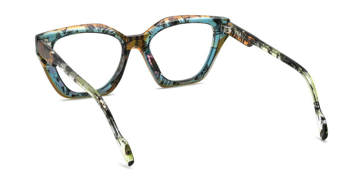 Brown Blue Tortoiseshell Morley Glasses - Cat Eye Glasses