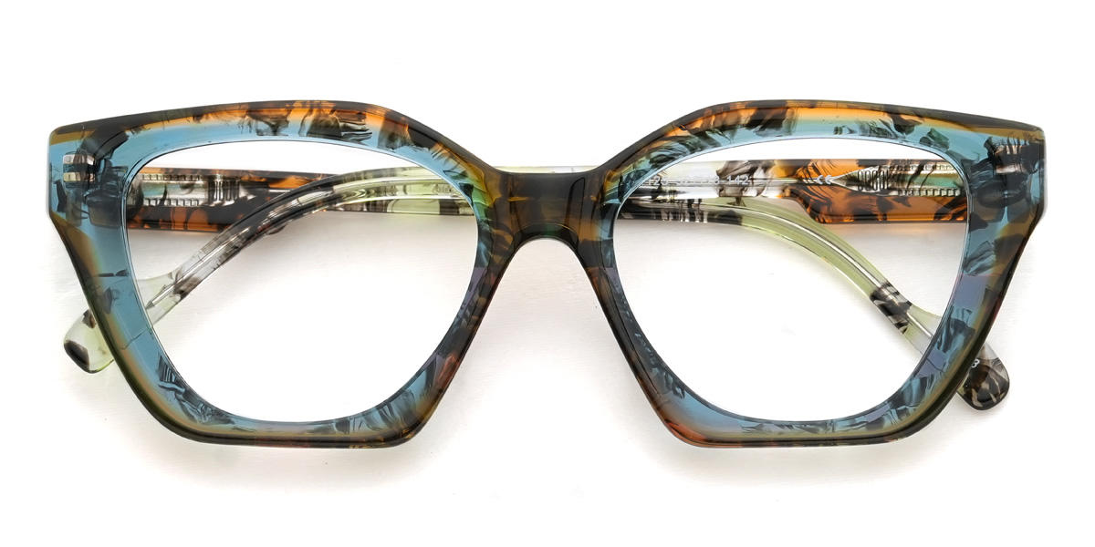 Brown Blue Tortoiseshell Morley Glasses - Cat Eye Glasses
